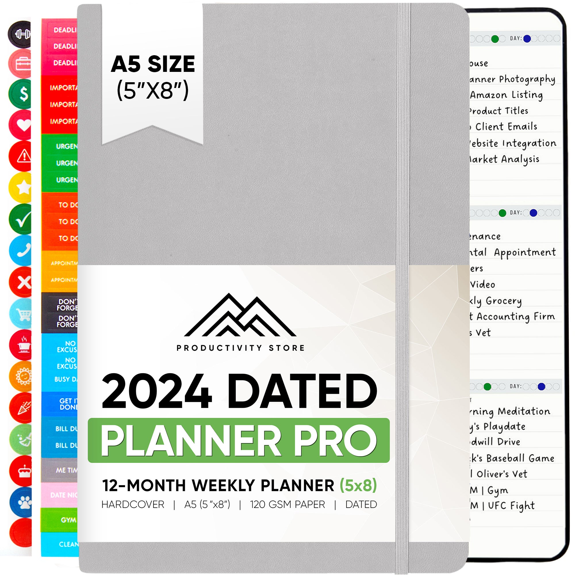 Undated 2025 Productivity Store Planner Pro (A5)