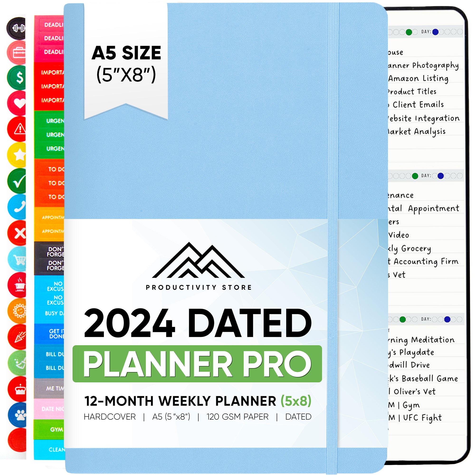 Undated 2025 Productivity Store Planner Pro (A5)