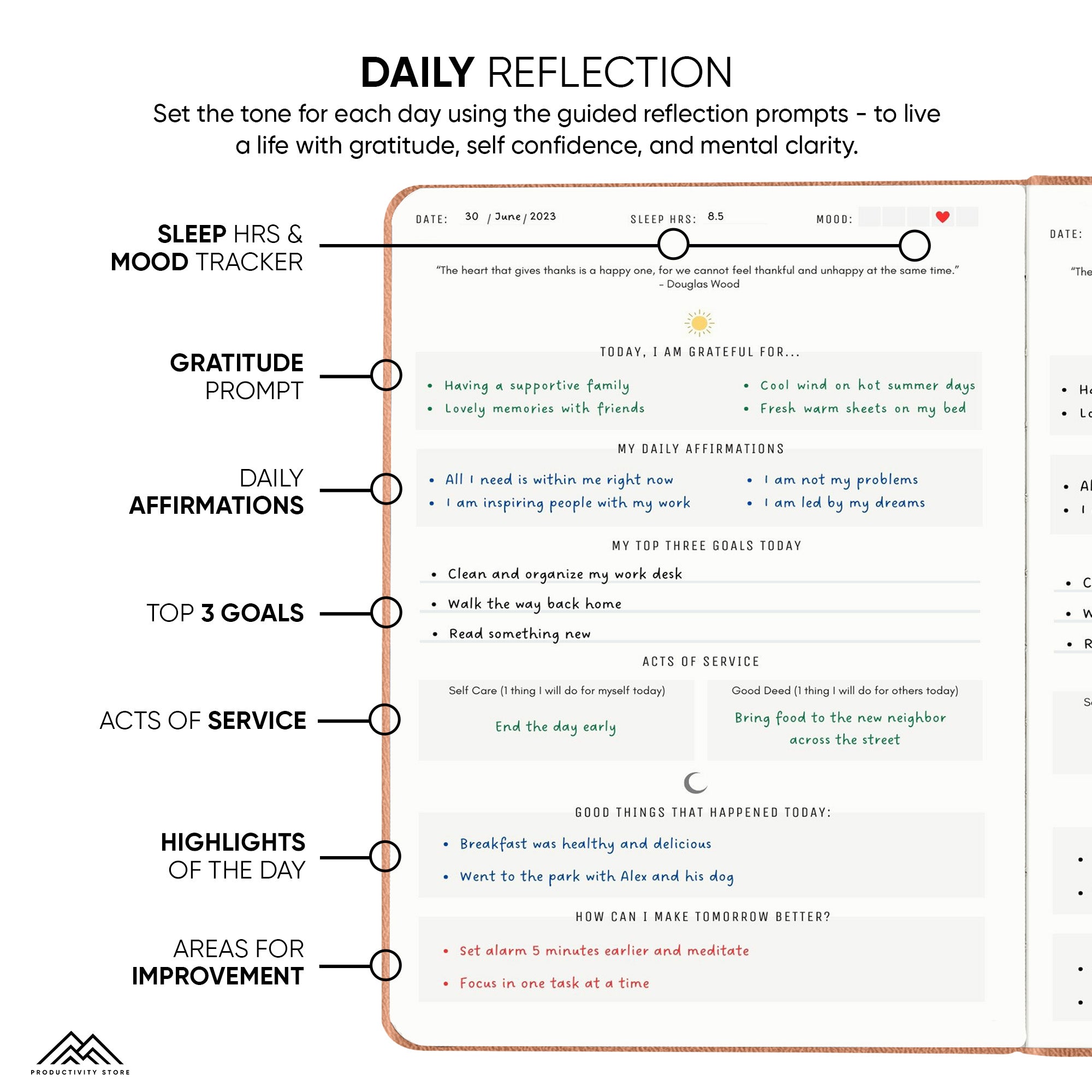 Productivity Store Gratitude Journal
