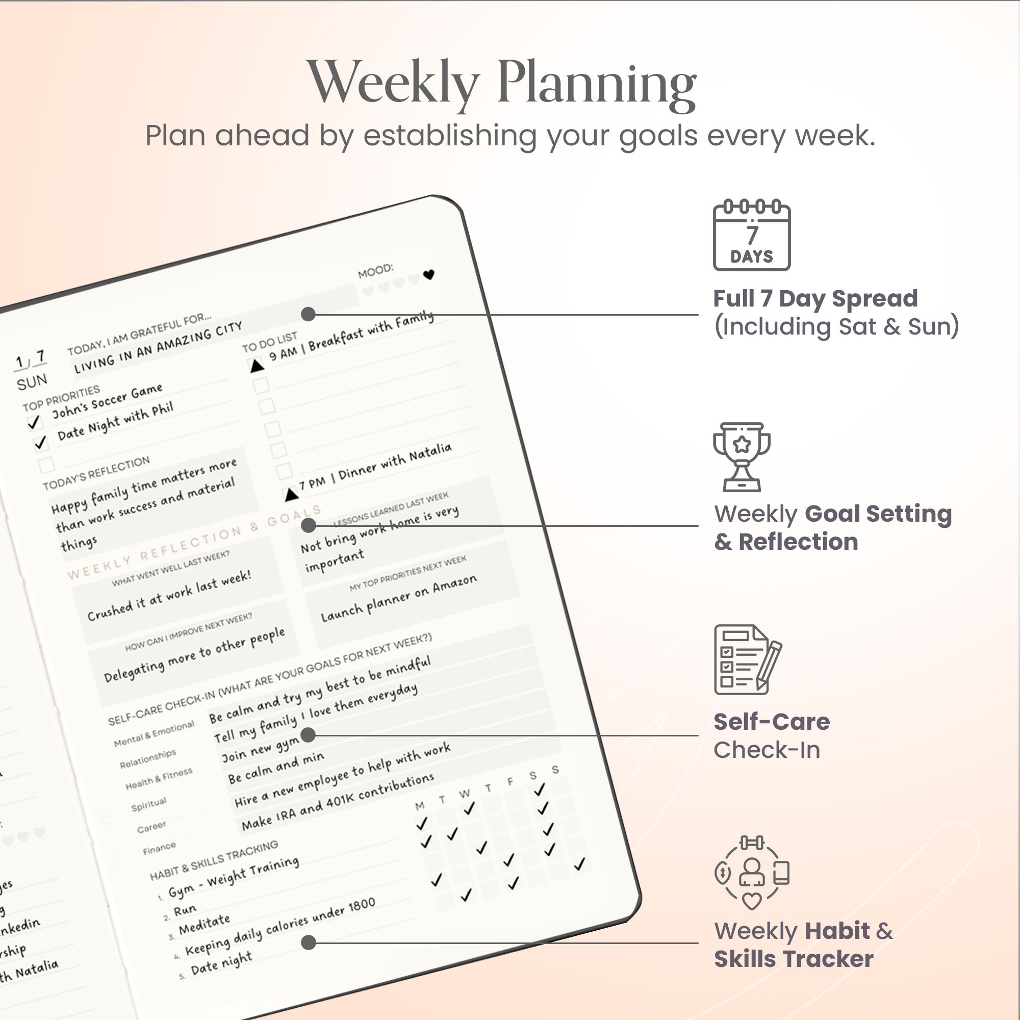 Mantra Weekly Planner (5x8)