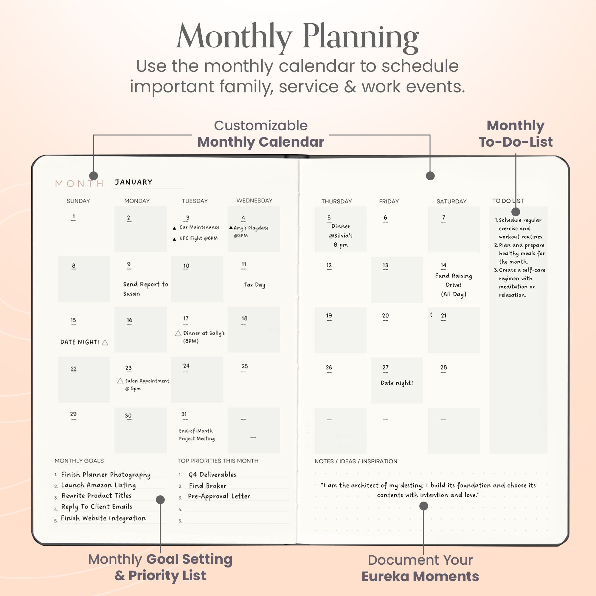 Mantra Weekly Planner (5x8)