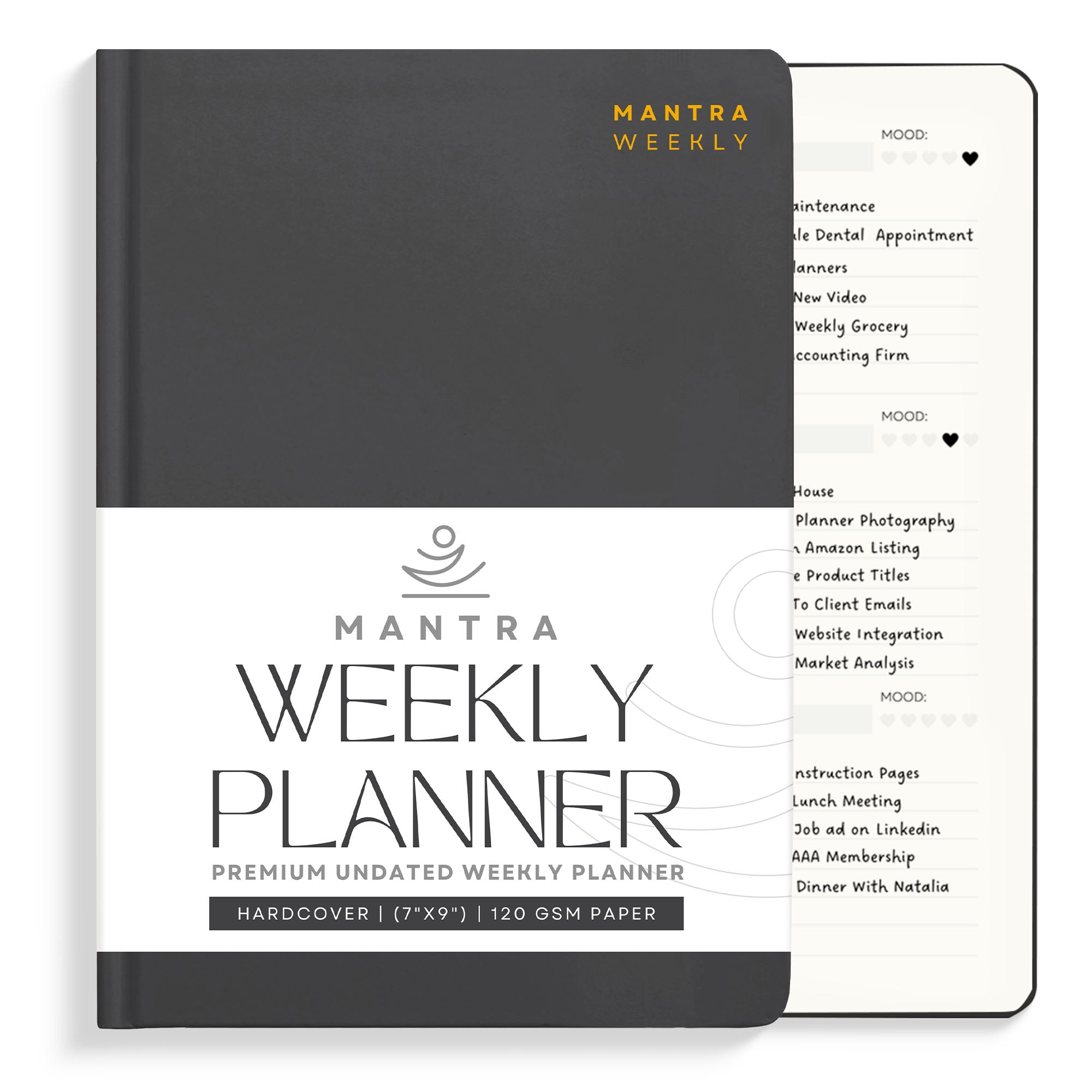 2025 Planner - Planner, Daily Journal & Gratitude Journal With To Do List & Habit Tracker - 7 x 9 - Mantra Planner