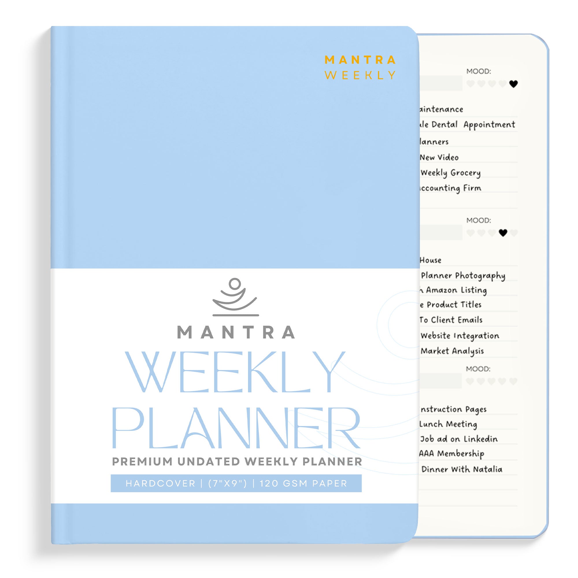 2025 Planner - Planner, Daily Journal & Gratitude Journal With To Do List & Habit Tracker - 7 x 9 - Mantra Planner