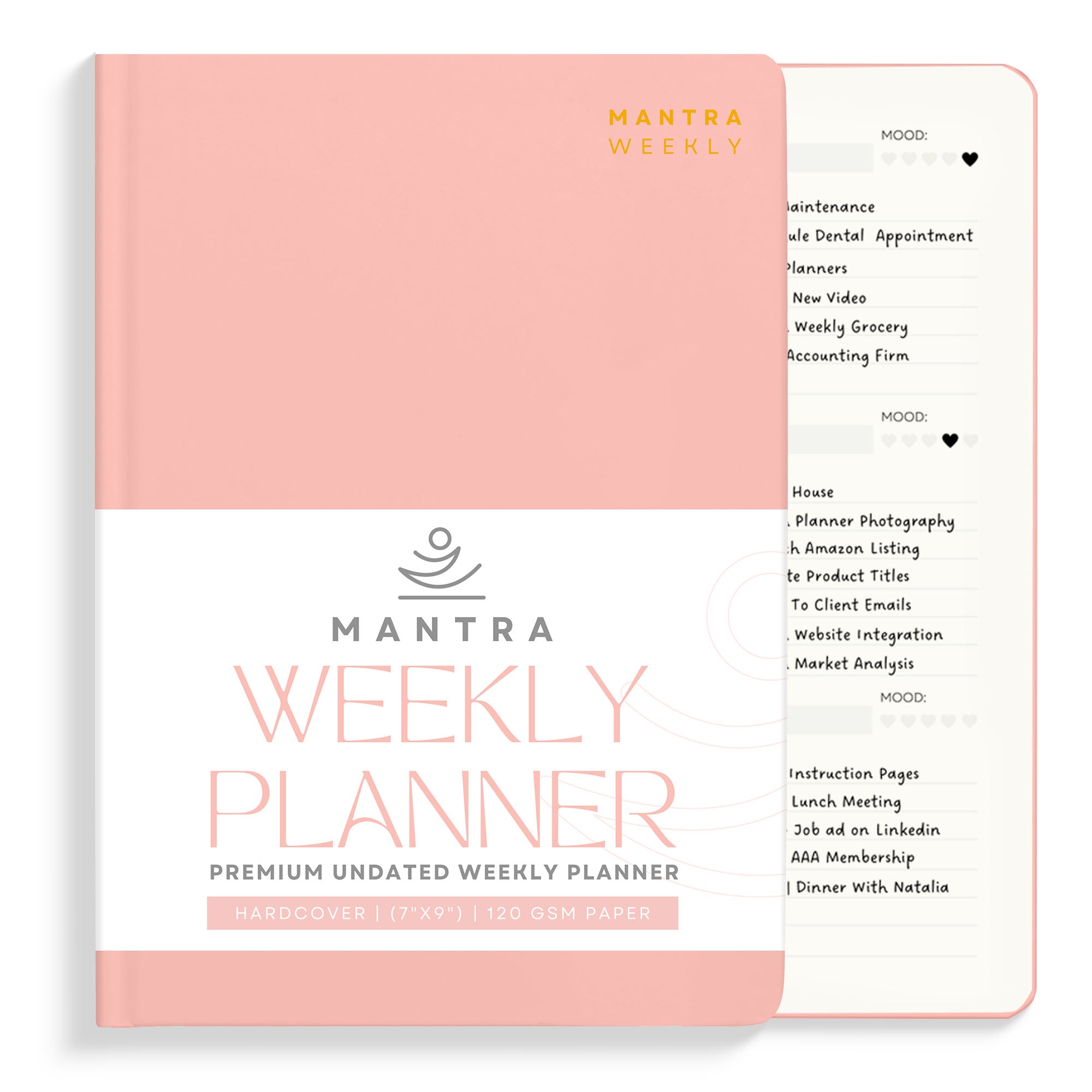 2025 Planner - Planner, Daily Journal & Gratitude Journal With To Do List & Habit Tracker - 7 x 9 - Mantra Planner