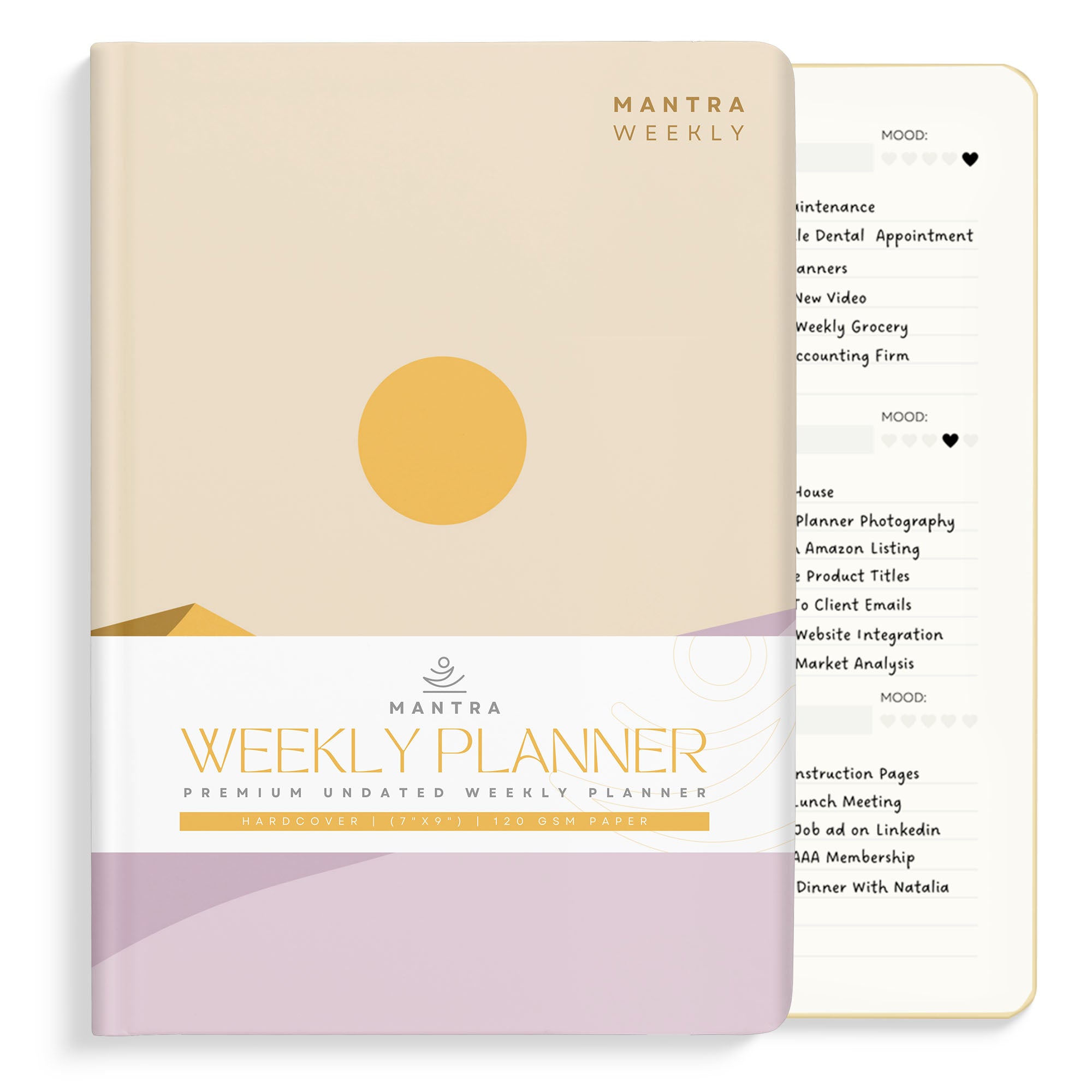 2025 Planner - Planner, Daily Journal & Gratitude Journal With To Do List & Habit Tracker - 7 x 9 - Mantra Planner