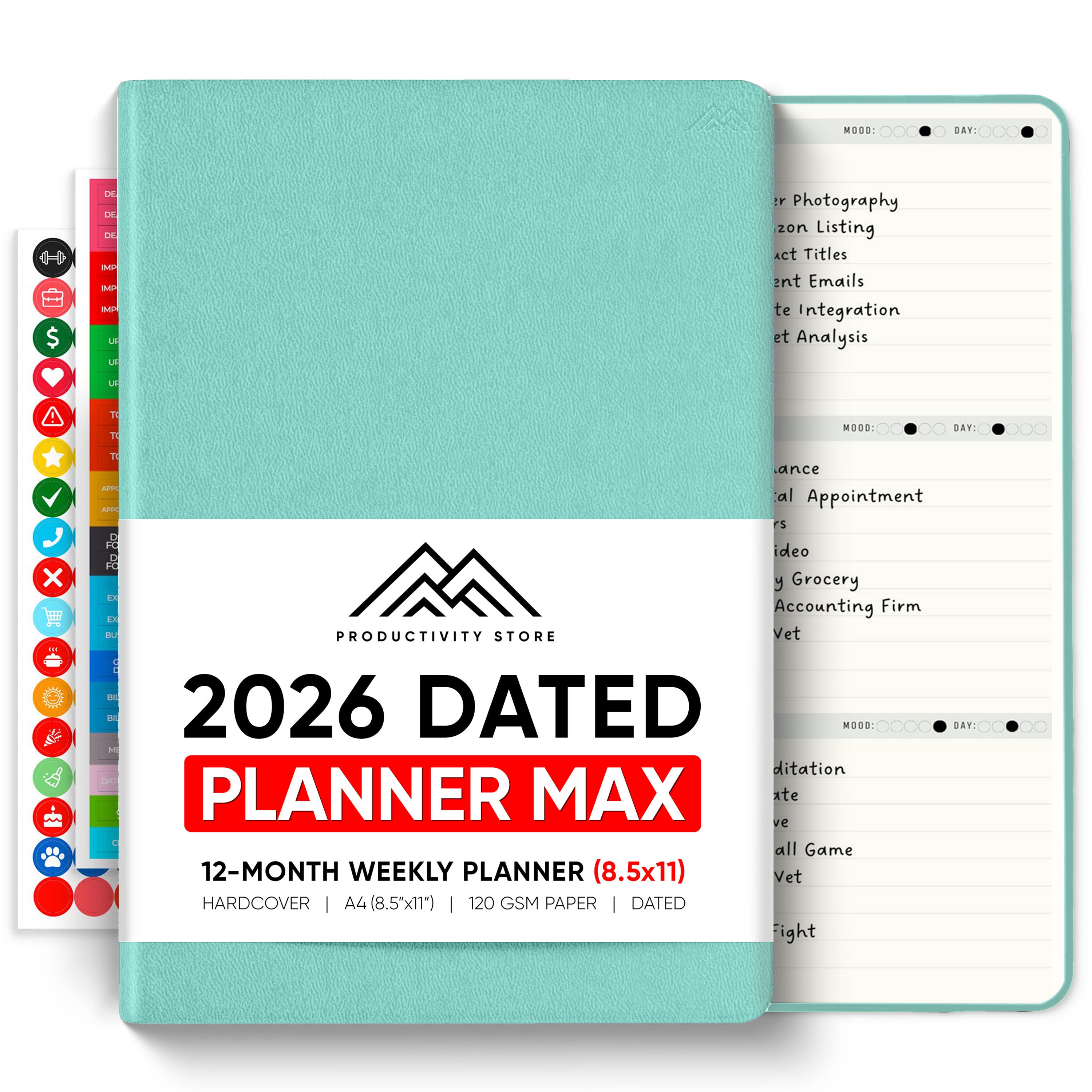 2026 Productivity Store Dated Planner Pro Max (8.5x11) and Dated Planner Pro (5.8” x 8.3”) PREORDER!