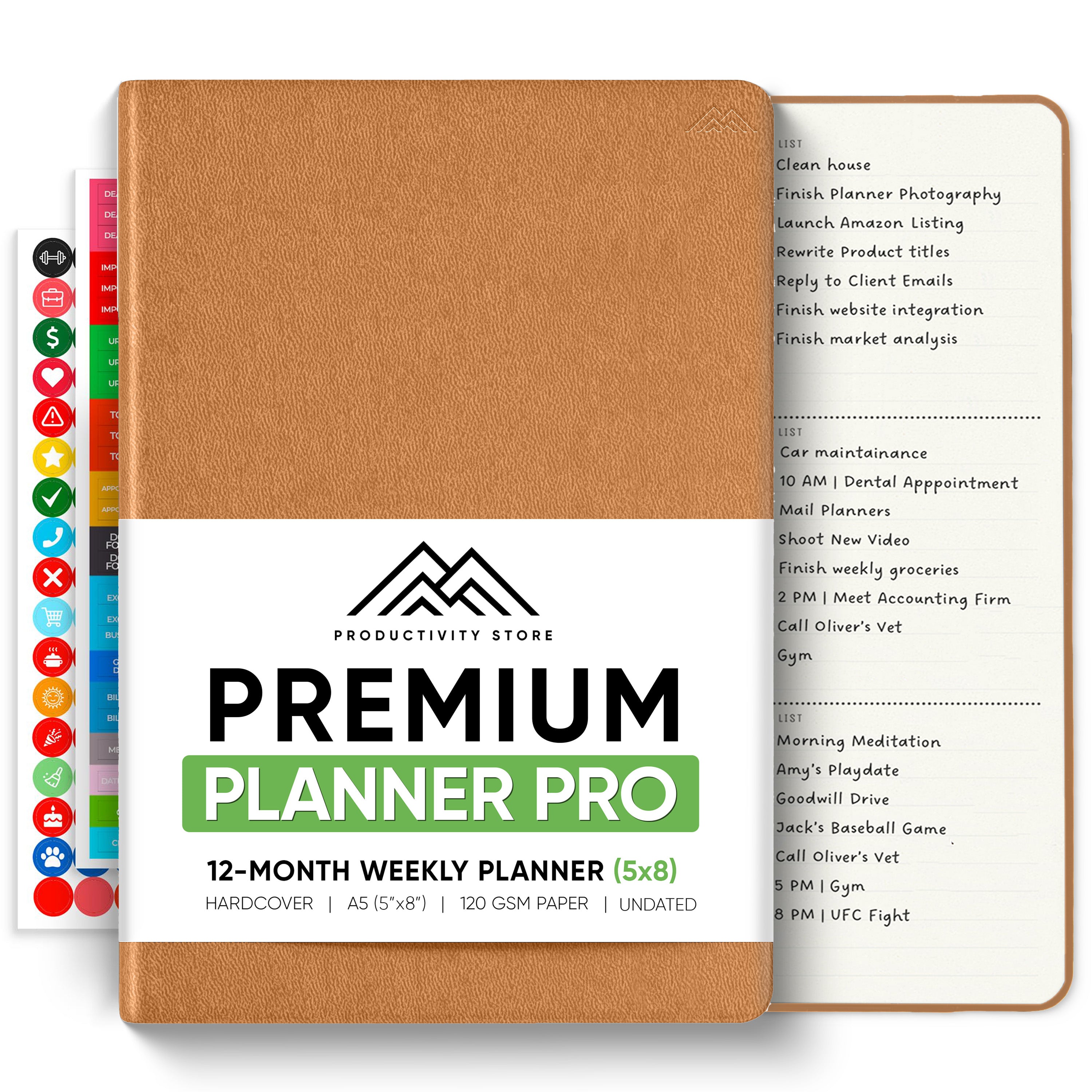 Undated 2025 Productivity Store Planner Pro (A5)