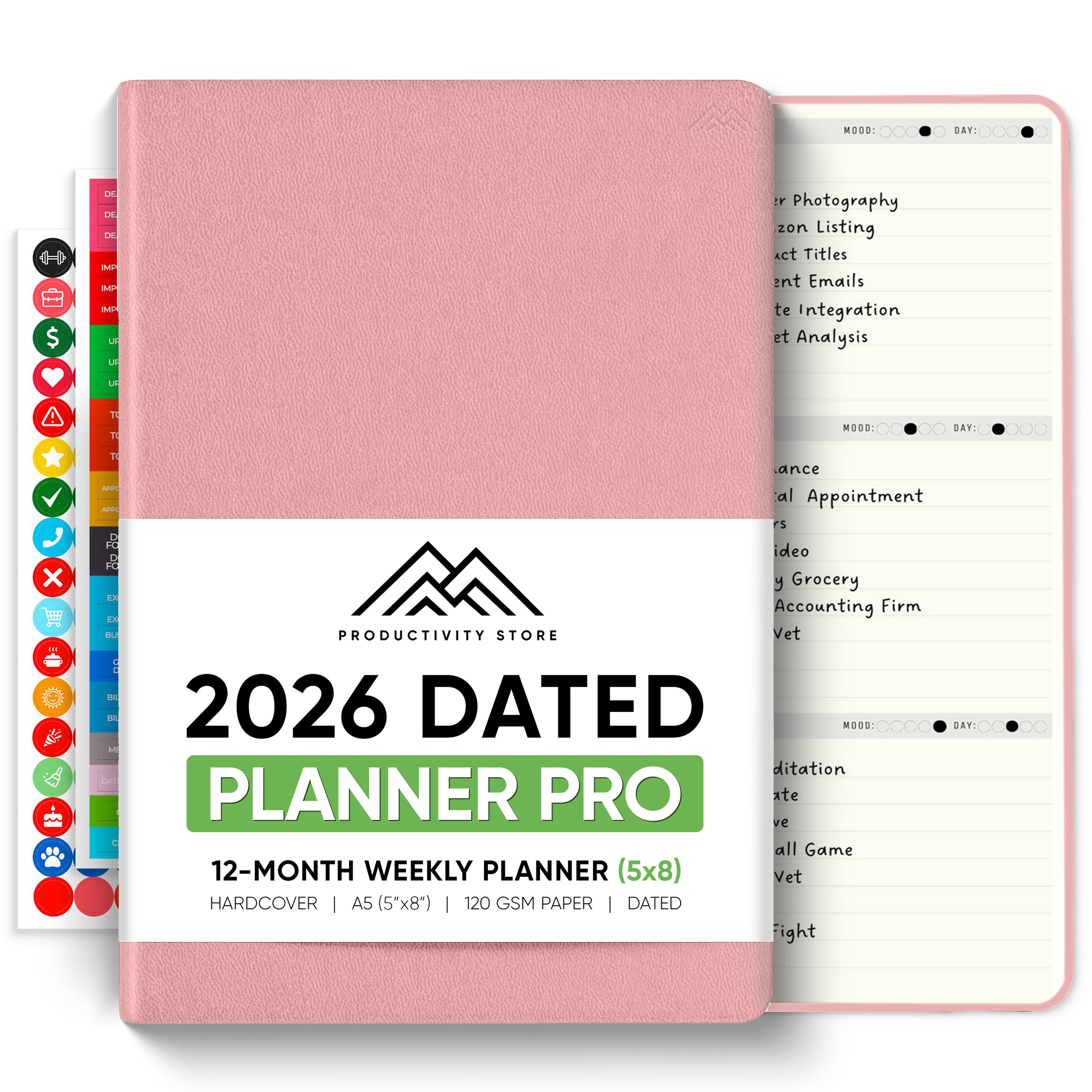 2026 Productivity Store Dated Planner Pro Max (8.5x11) and Dated Planner Pro (5.8” x 8.3”) PREORDER!