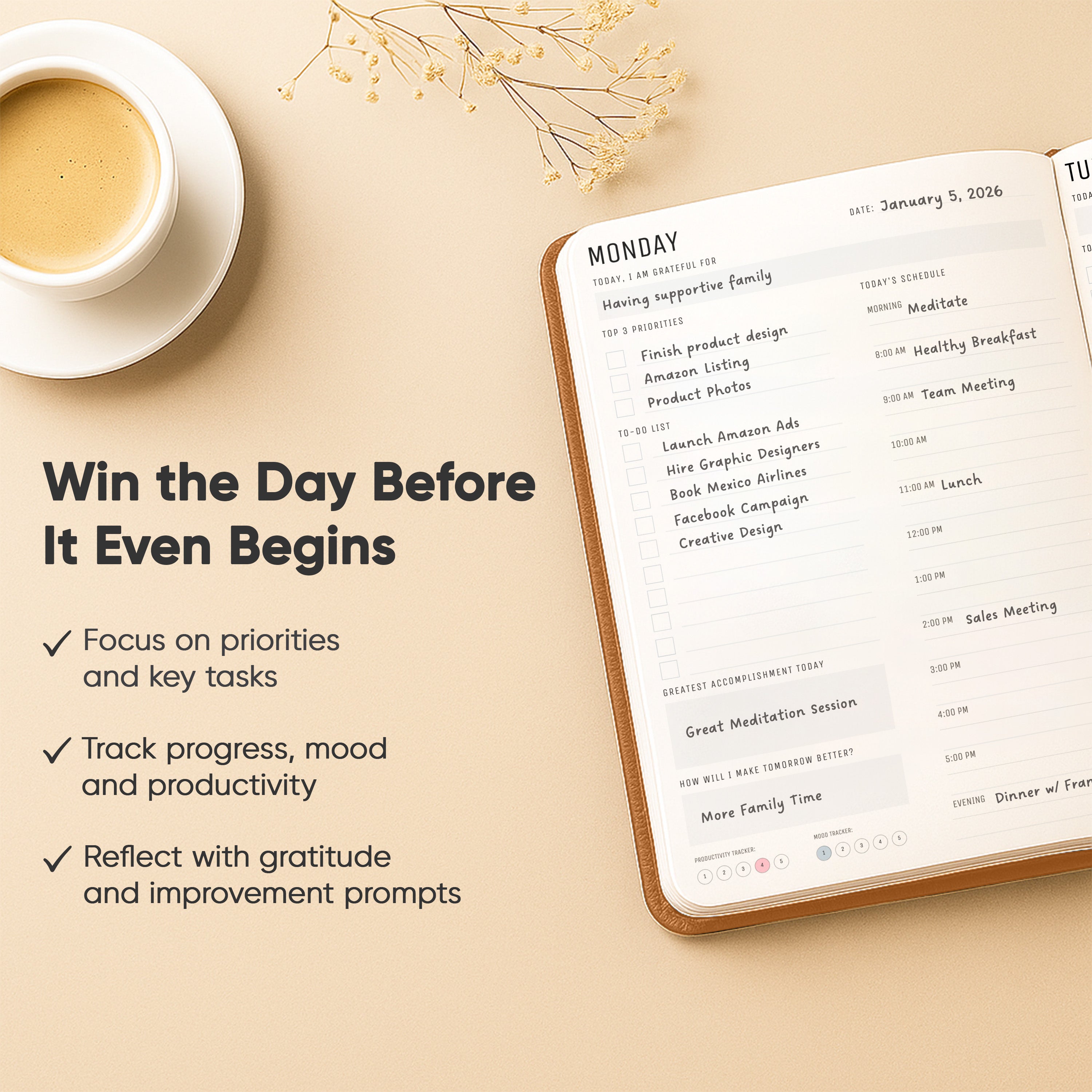 6 Month Daily Planner
