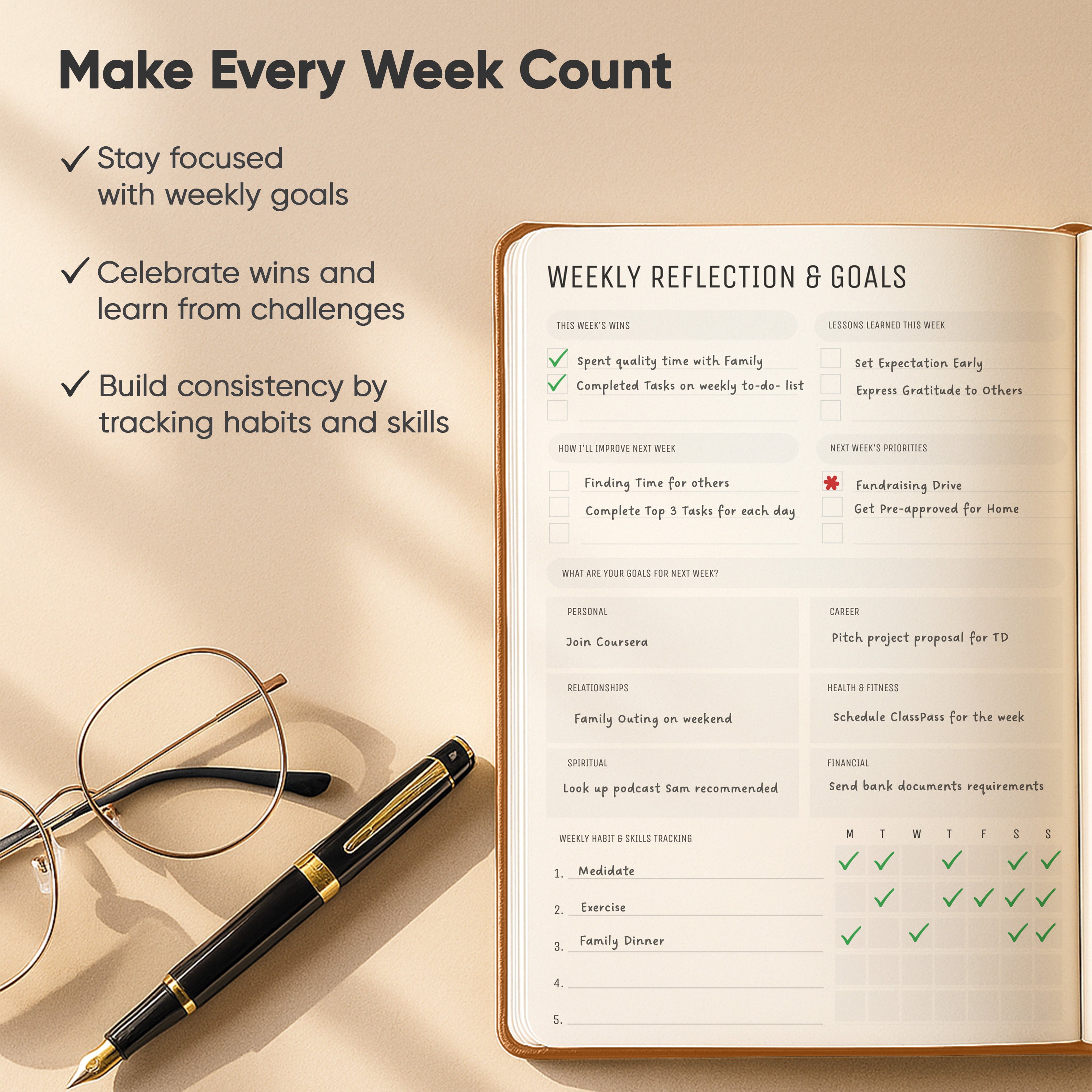 6 Month Daily Planner