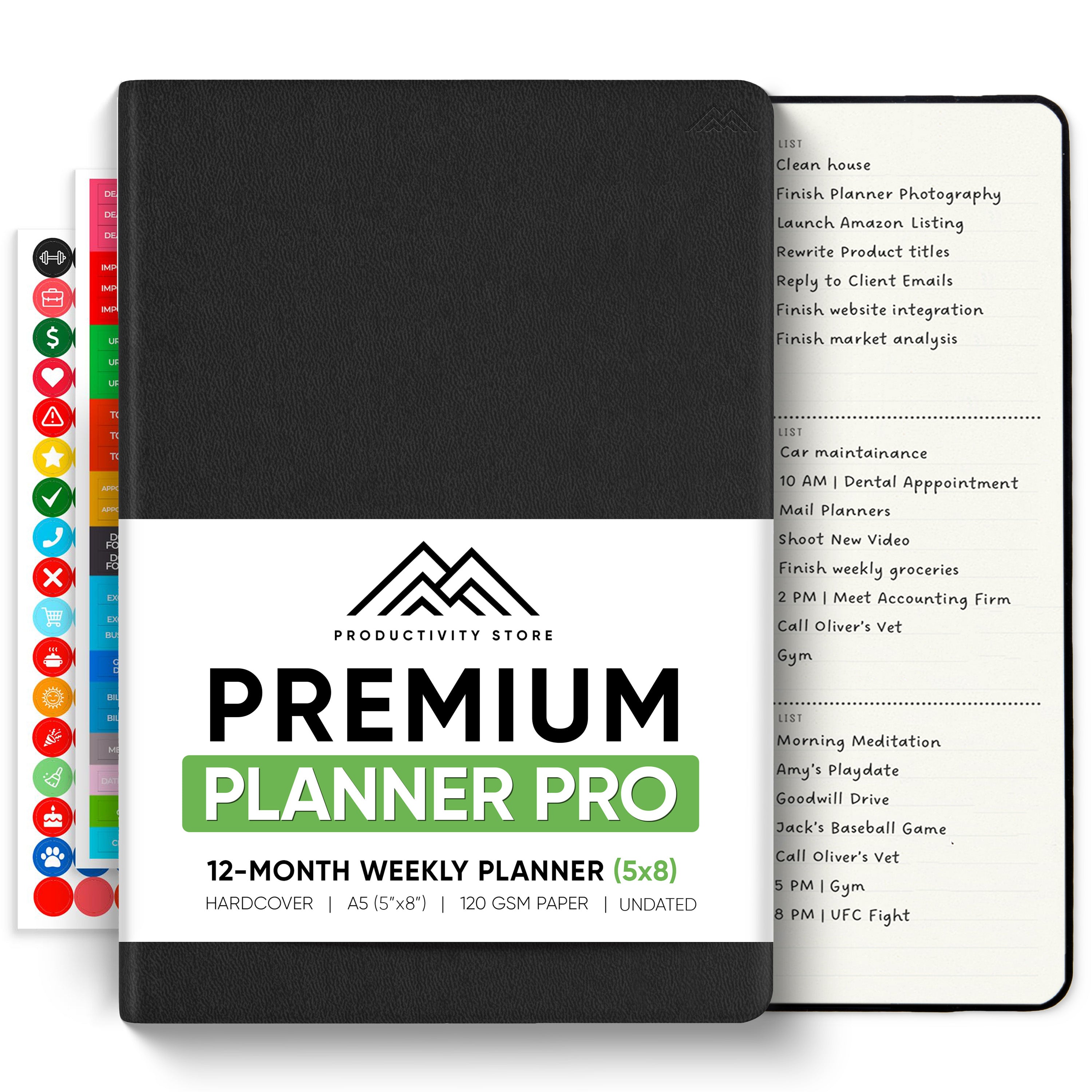 Undated 2025 Productivity Store Planner Pro (A5)