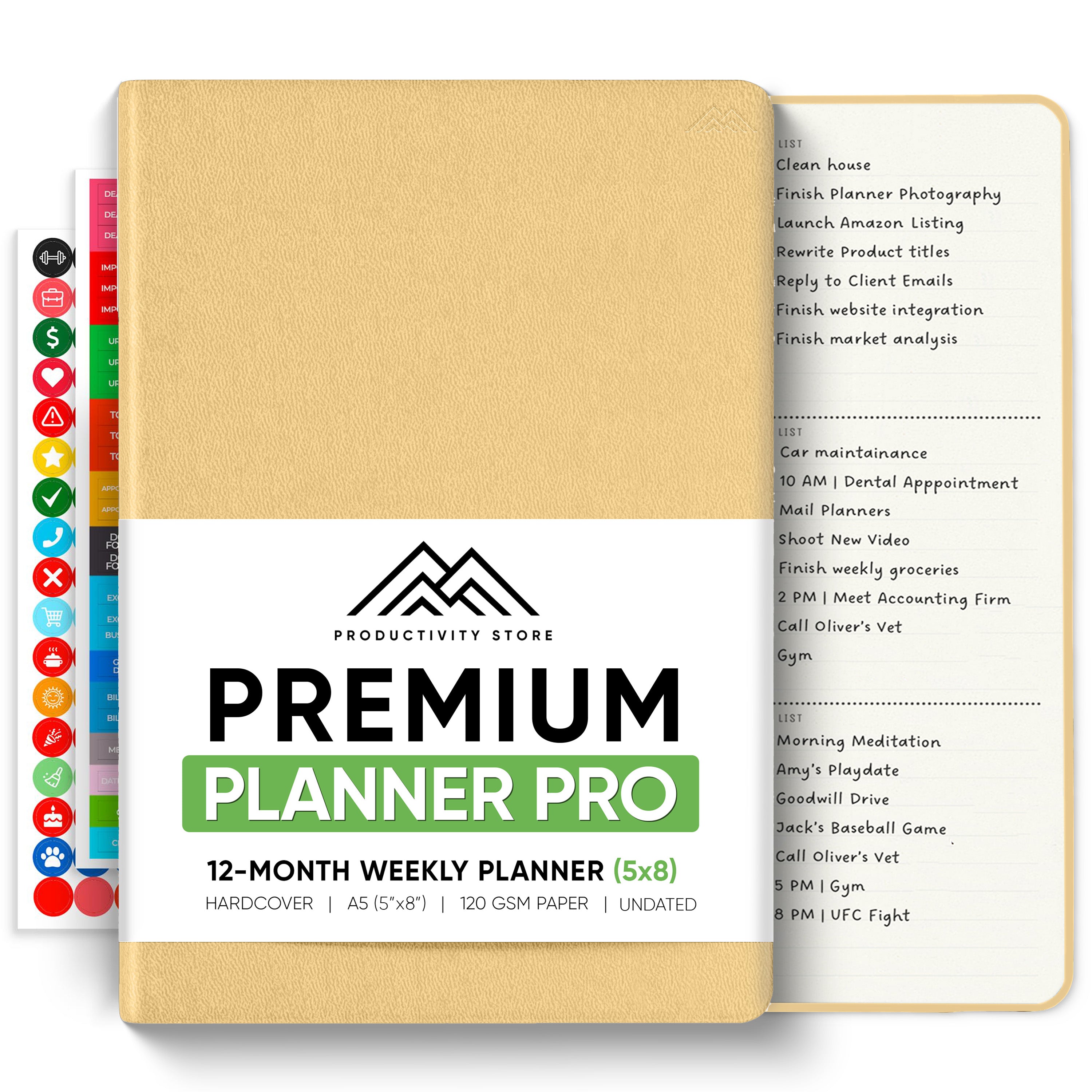 Undated 2025 Productivity Store Planner Pro (A5)
