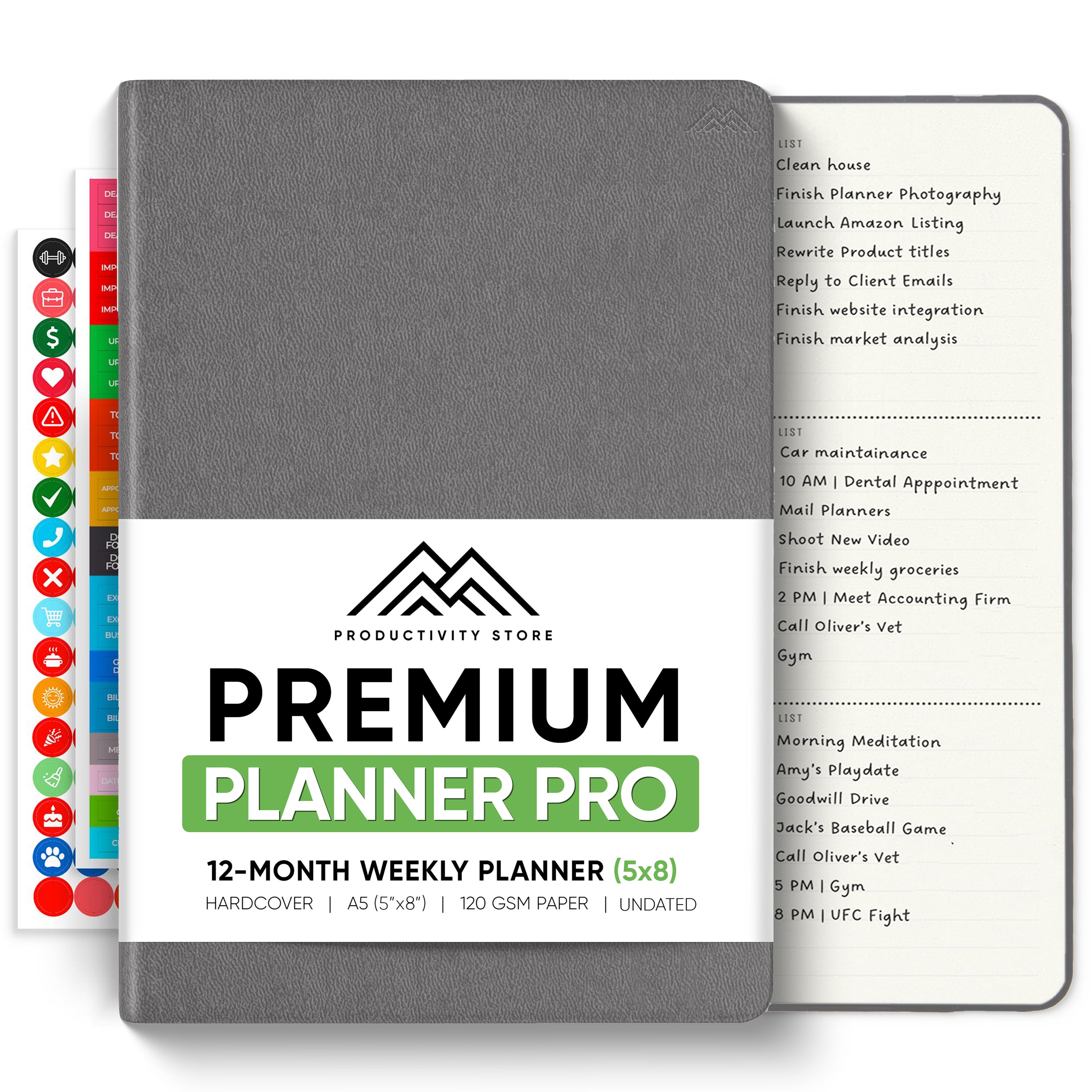 Undated 2025 Productivity Store Planner Pro (A5)