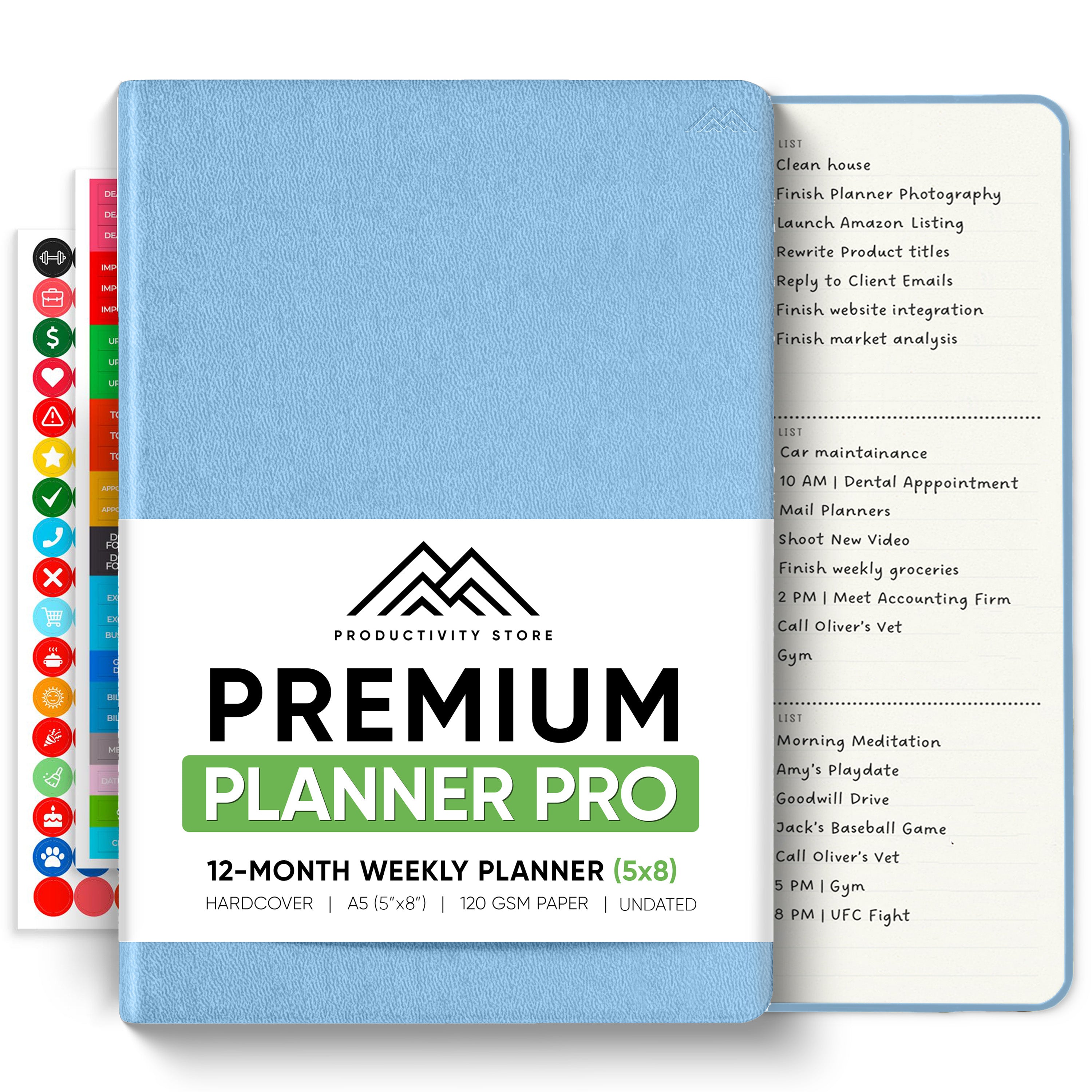Undated 2025 Productivity Store Planner Pro (A5)