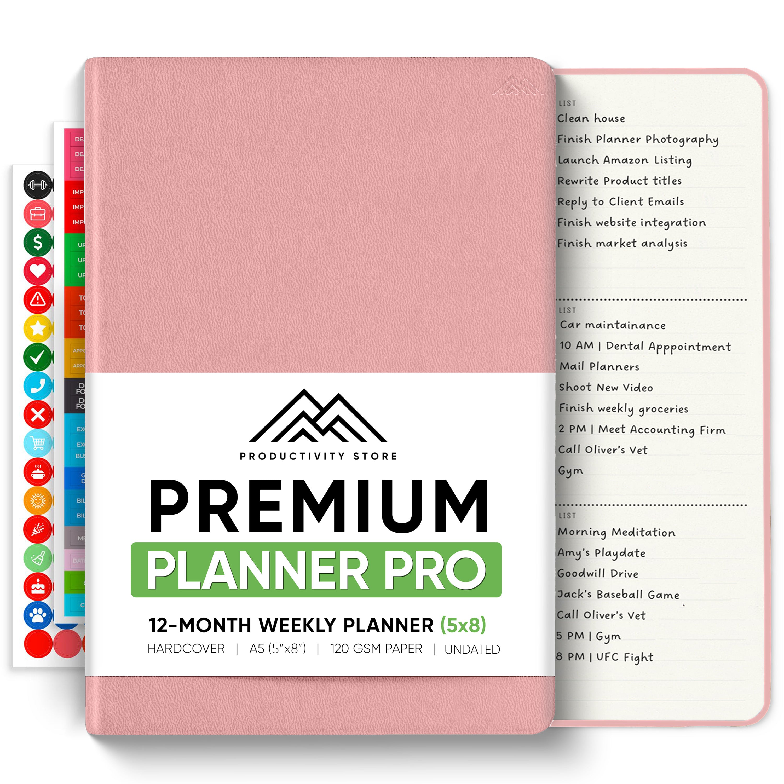 Undated 2025 Productivity Store Planner Pro (A5)
