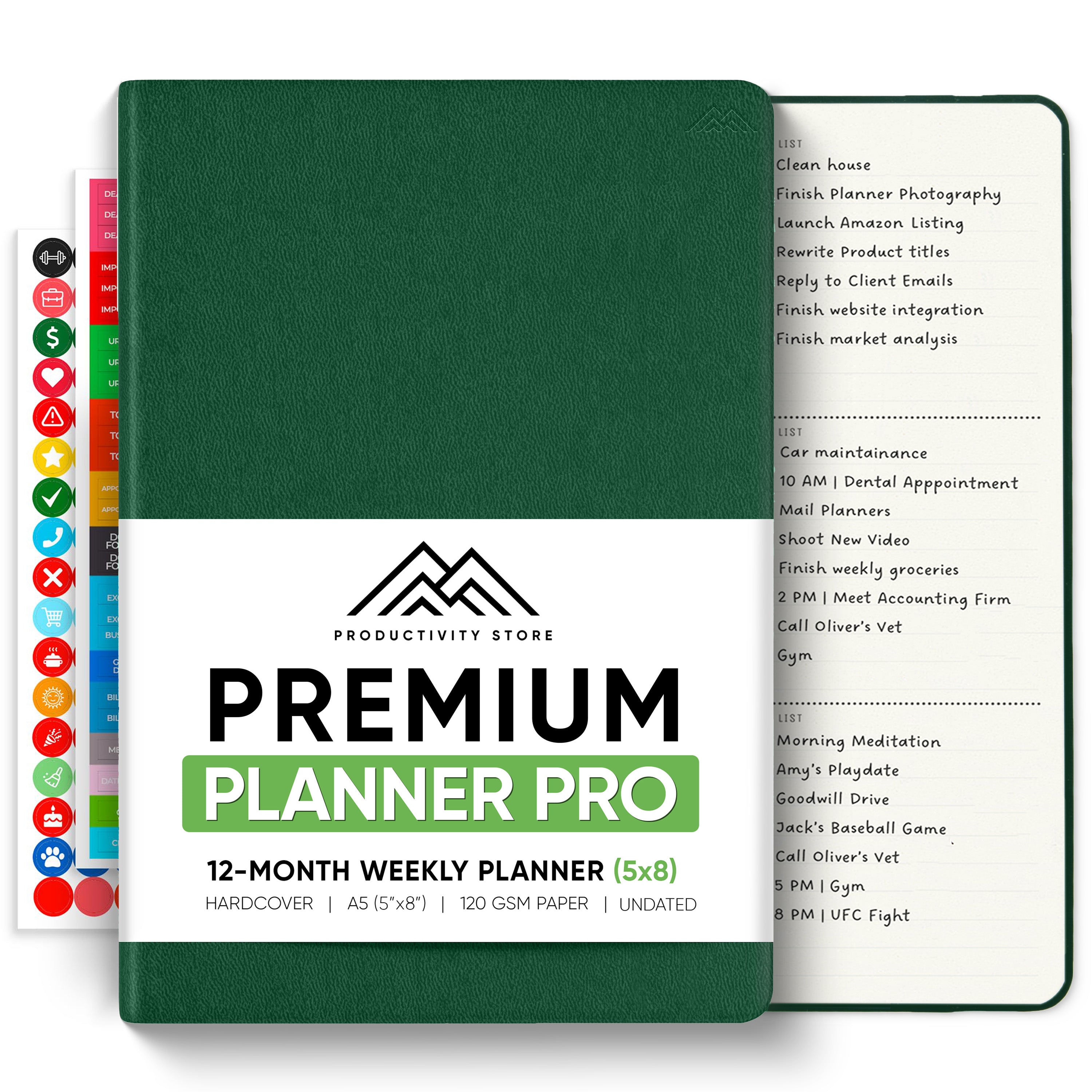 Undated 2025 Productivity Store Planner Pro (A5)