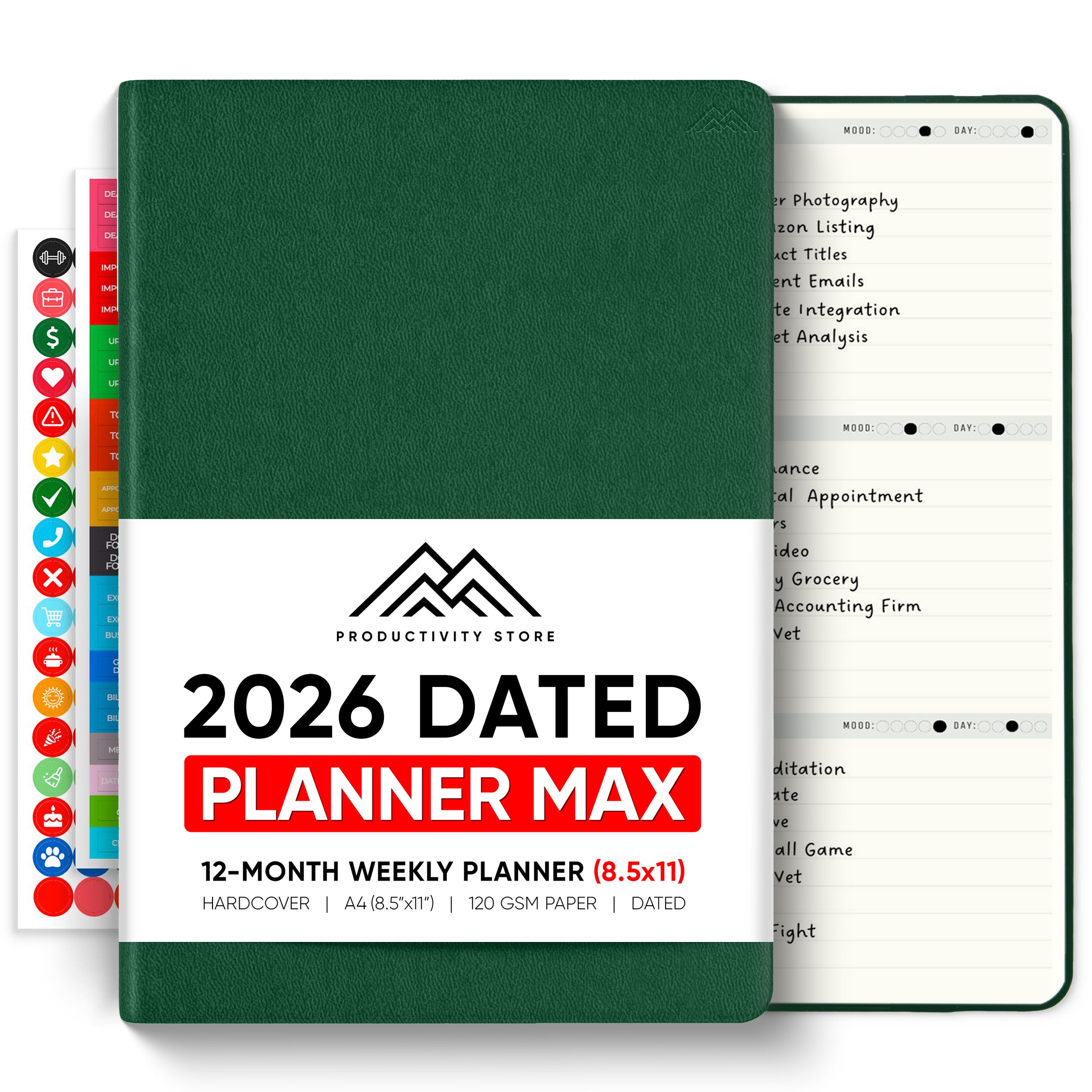 2026 Productivity Store Dated Planner Pro Max (8.5x11) and Dated Planner Pro (5.8” x 8.3”) PREORDER!